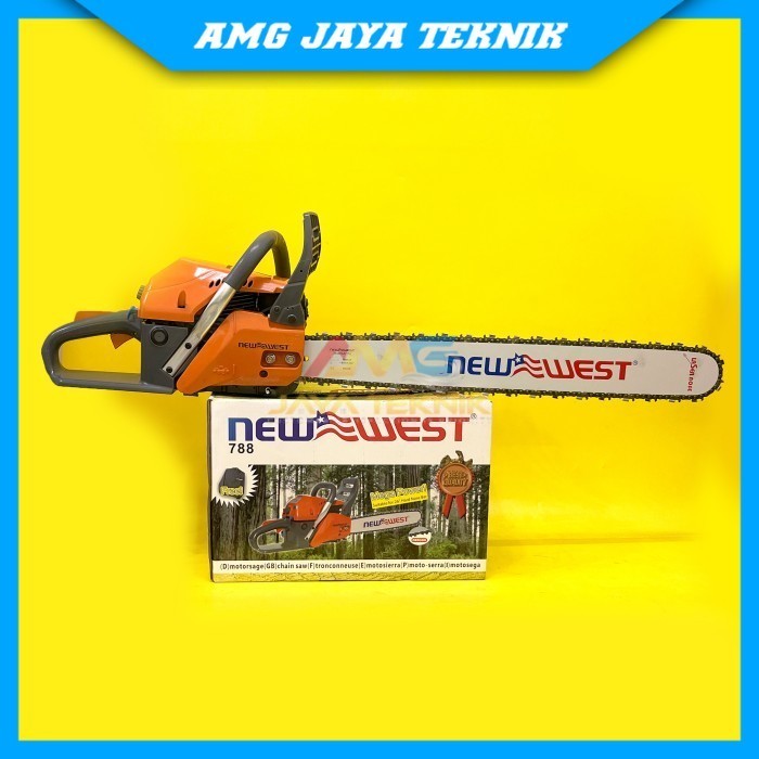 CHAINSAW NEW WEST NW 788 BAR 26" 26 INCH + RANTAI OREGON 66CM GERGAJI