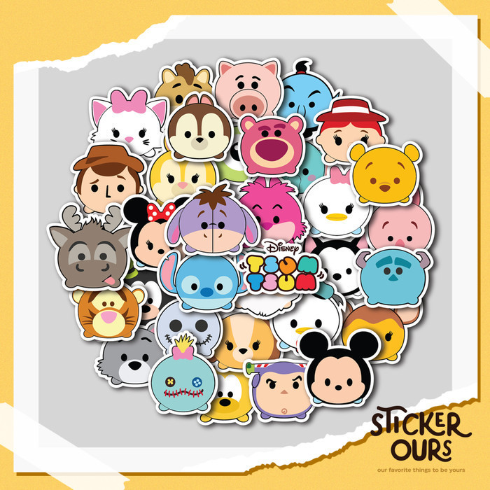 

STICKER PACK DISNEY TSUM TSUM | STIKER TUMBLER LAPTOP KOPER HELM