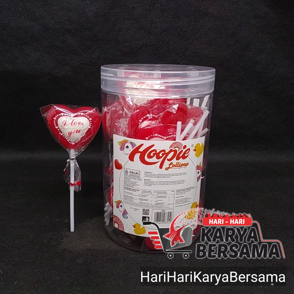 

HOOPIE LOLLIPOP HARD CANDY L305 LOVE 450GR