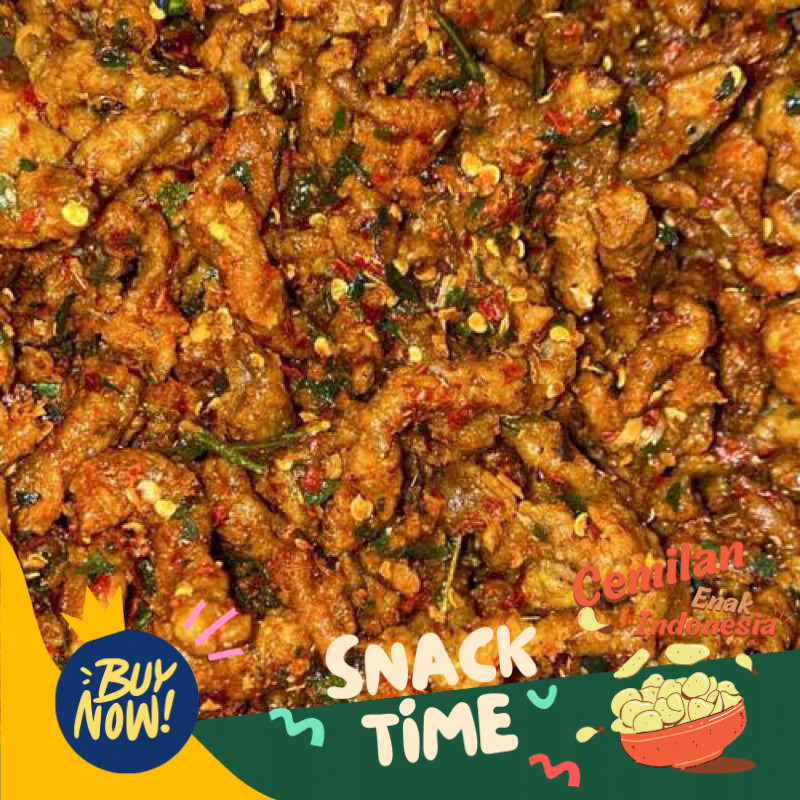 

Special Diskon KERIPIK USUS PEDAS DAUN JERUK 1 KG (KRIPIK USUS CIKRUH)