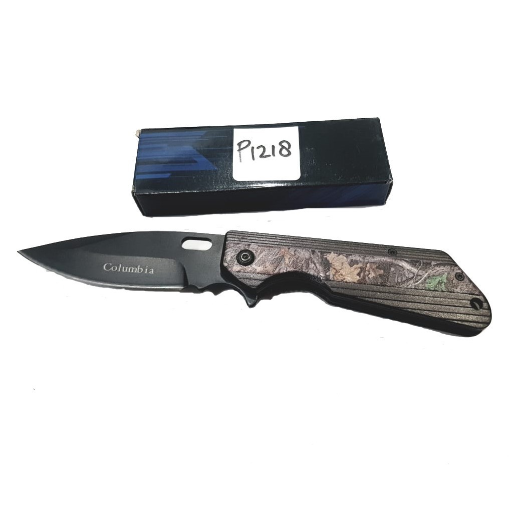 Super Promo PISAU LIPAT CK COLUMBIA P1218 FOLDING KNIFE SURVIVAL POCKET KNIFE Murah