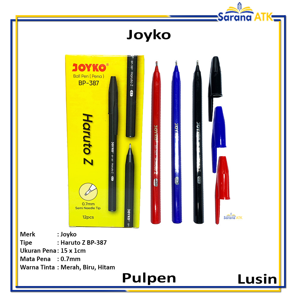 

Joyko - Pulpen Pena Ball Pen BP-387 Haruto Z - Lusin