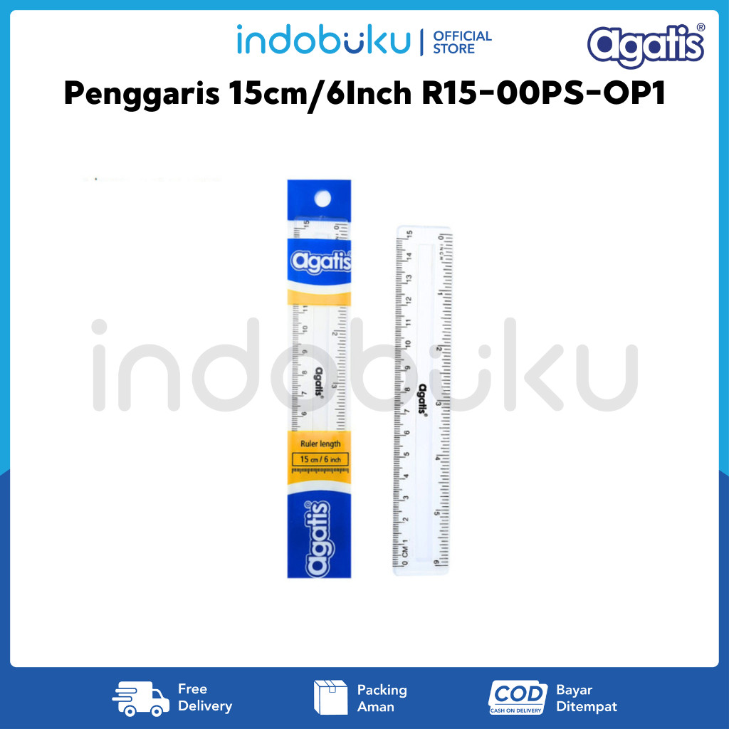 

Penggaris 15cm/6Inch Agatis R15-00PS-OP1