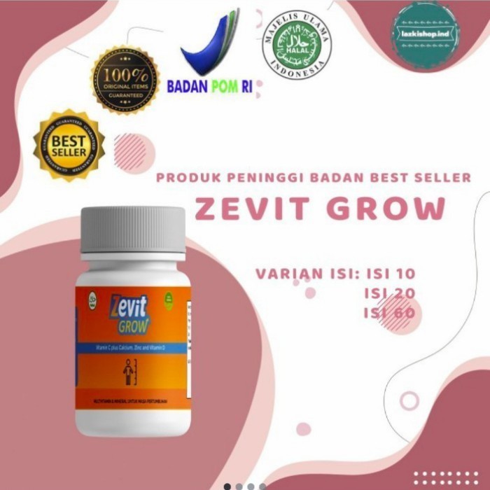 PROMO BELI 100 KAPSUL GRATIS SUSU PENINGGI BADAN TERBAIK DI INDONESIA - isi 100 zevit grow peninggi 