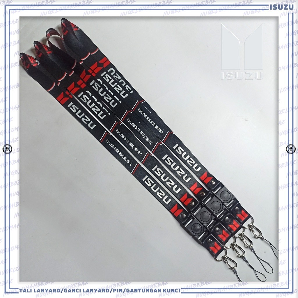 

TALI LANYARD GANTUNGAN ID CARD/HP/KUNCI/DLL.. ISUZU