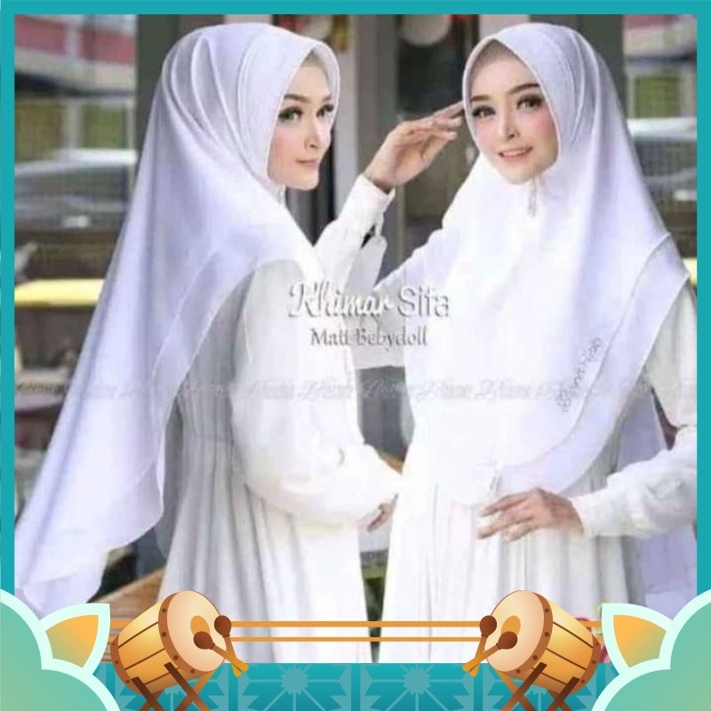 Fashion Wanita Muslimah Muslim Keren Kekinian Hijab Murah Khimar Lembut / KHIMAR HIJAB INSTAN JUMBO 