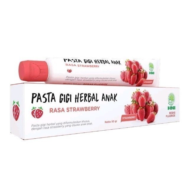 TERMURAH Pasta Gigi Herbal (PGH) Anak 50gr Original HNI HPAI - Odol Anak Anggur Strawberry MDR11 fwa