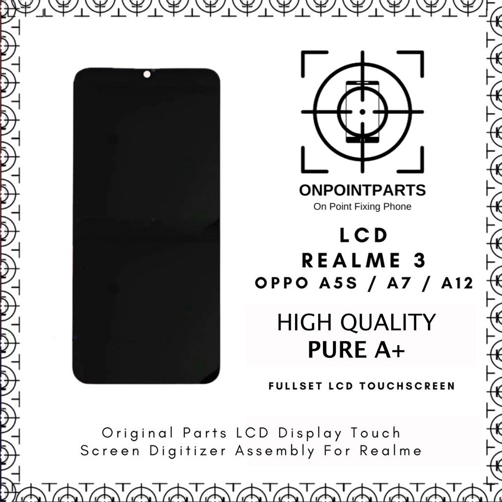 LCD Oppo A5S  LCD Oppo A7  LCD Oppo A12  LCD Realme 3 Universal Fullset Touchscreen // Supplier LCD Oppo A5S - Garansi 1 Bulan