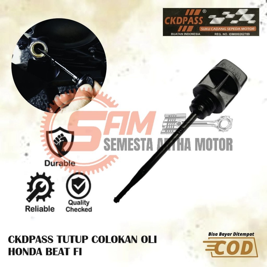 CKDPASS Tutup Colokan Oli Mesin Honda Beat Fi Scoopy Vario 110 Matic Universal