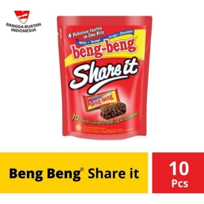 

Beng Beng Coklat Wafer Share it isi 10 pcs coklat wafer bengbeng by Dunia Variasi Surabaya