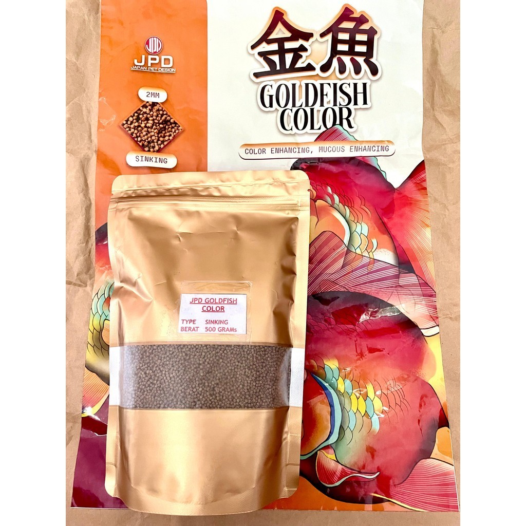 TRY Pelet Ikan Koki JPD GOLDFISH COLOR untuk Meningkatkan Warna GR