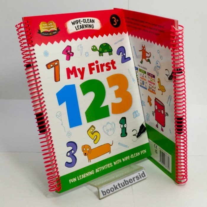 Buku Anak Import Wipe Clean Workbook (My First ABC/My First 123) - my First 123