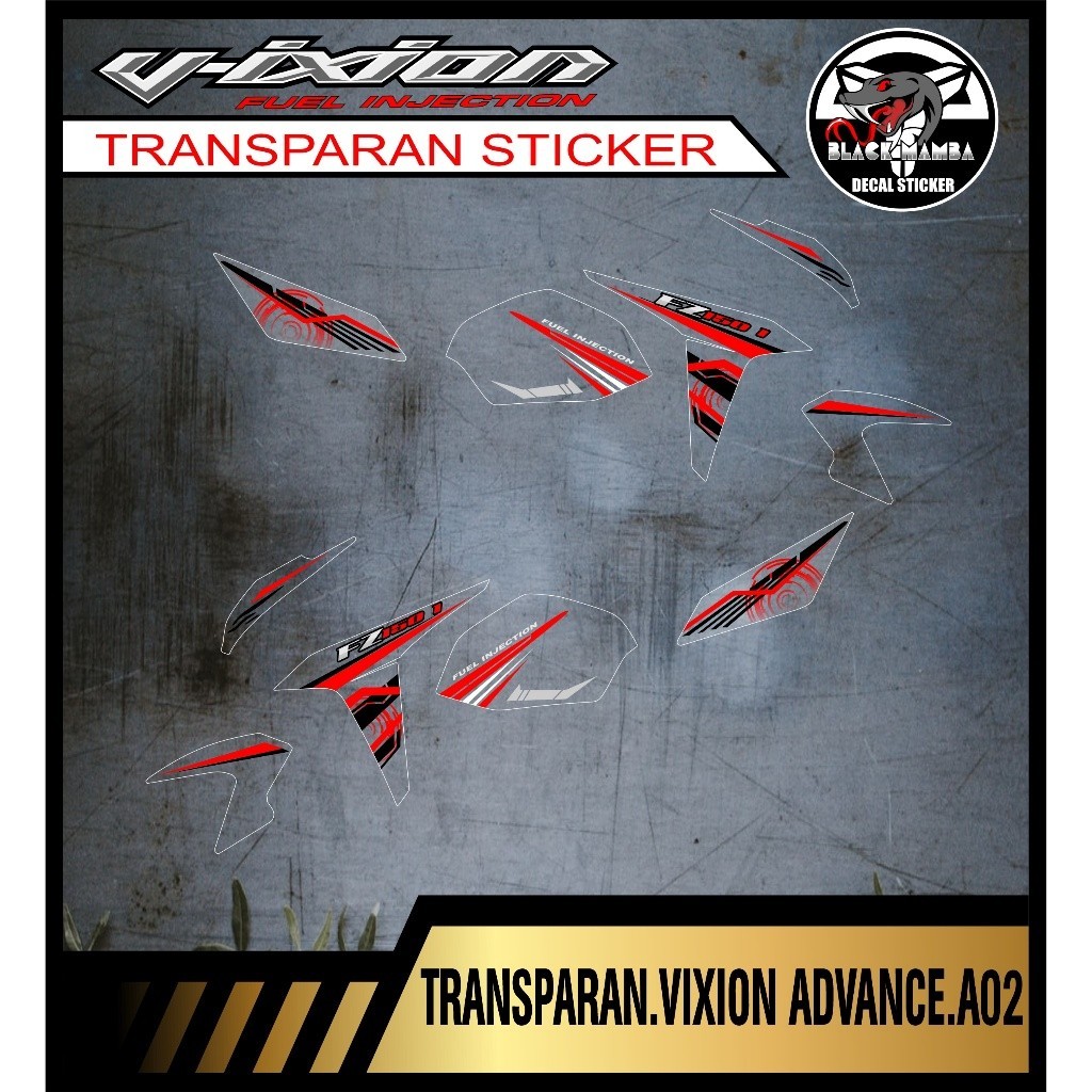 STRIPING TRANSPARAN VIXION ADVANCE (NVA) VARIASI TRANSPARAN VIXION ADVANCE (NVA) CODE A02