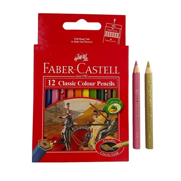 

Pensil warna faber castell 12 warna pendek