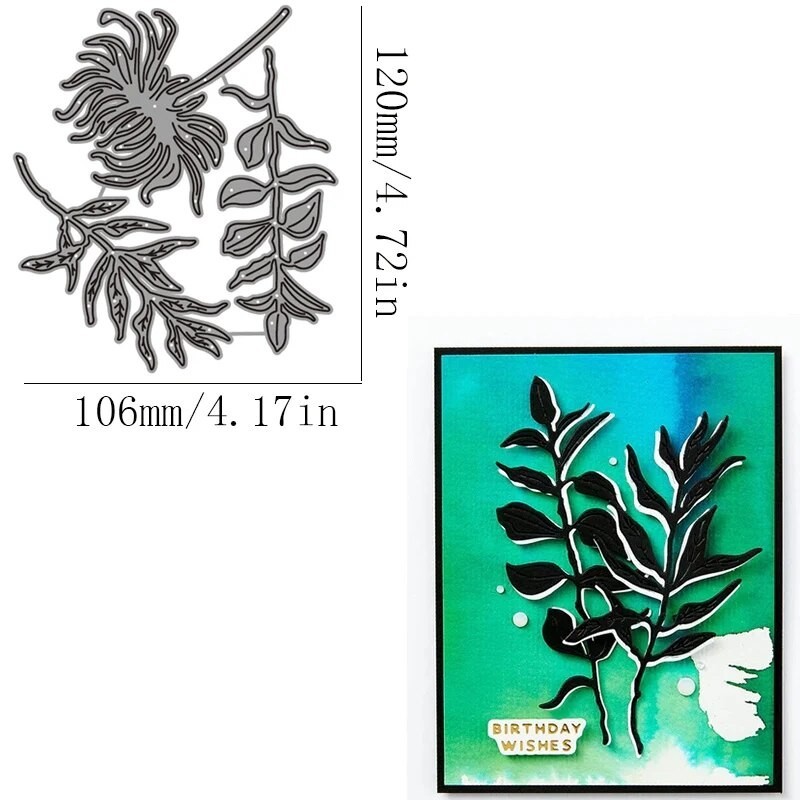 

Metal cutting mold 2024 Daisy vase plant tulip DIY scrapbook photo album decoration embossing die cutting
