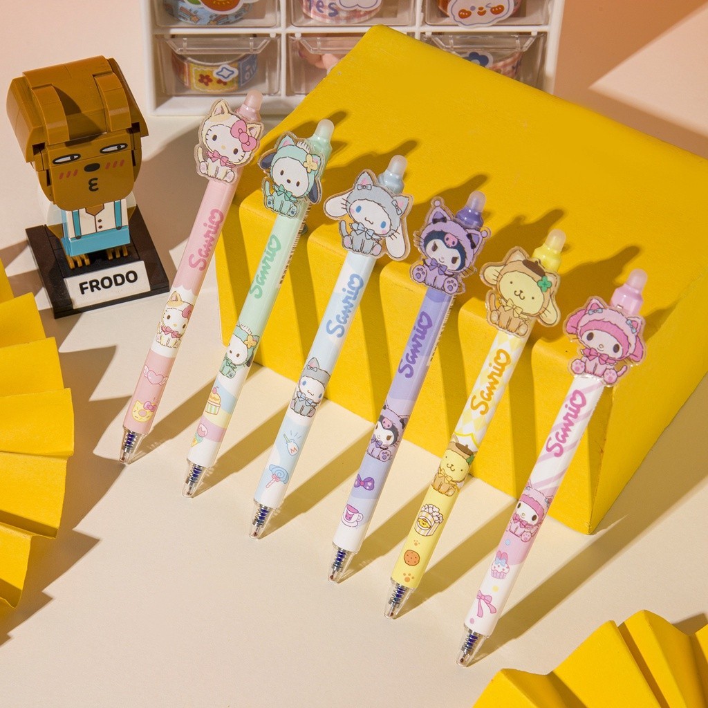 

( KYS ) PULPEN SANRIO BISA DI HAPUS TINTA HITAM PULPEN CETEK CETEK MOTIF SANRIO CAT