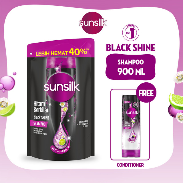 Buy Sunsilk Black Shine 900ml FREE Sunsilk Black Shine Conditioner 160ml