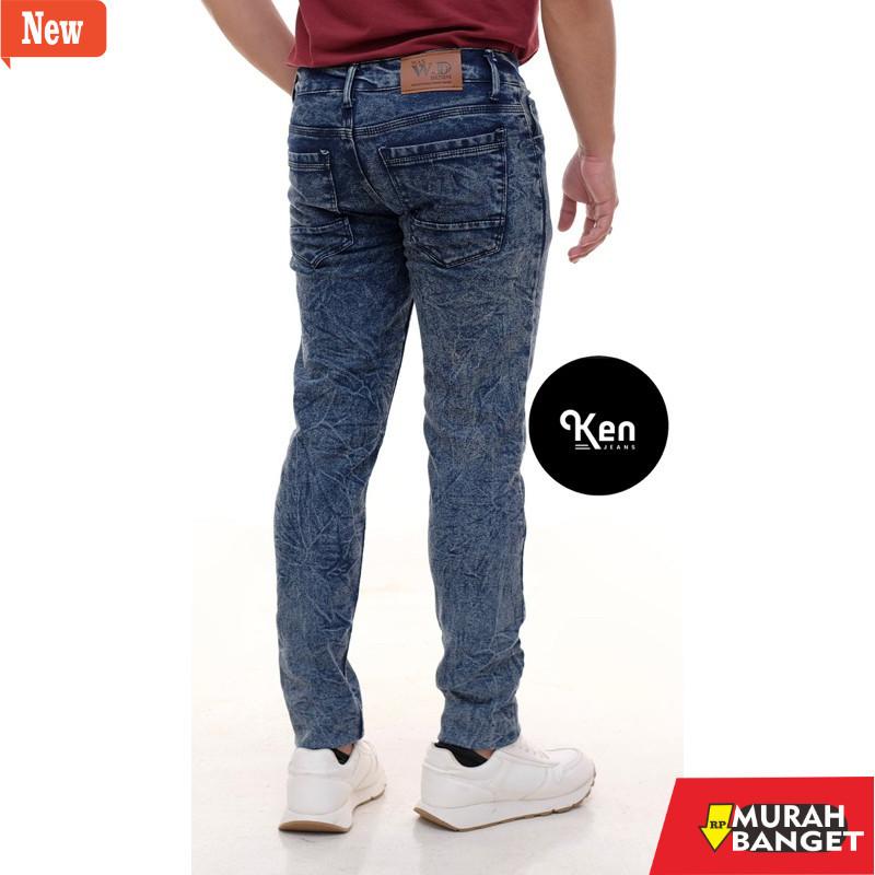 Celana denim pria- CELANA SNOW JEANS PRIA CELANA JEANS PRIA SNOW GREY BLACK BLUE ORIGINAL CELANA JEA