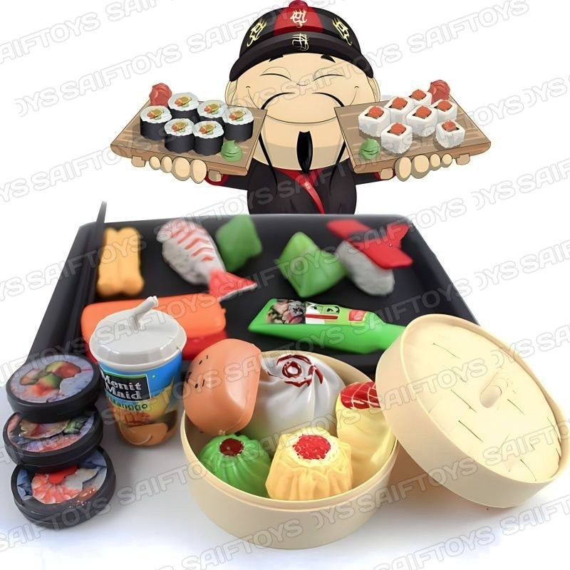 Mainan Anak Nampan Sushi / Mainan Sushi / Mainan Dimsum