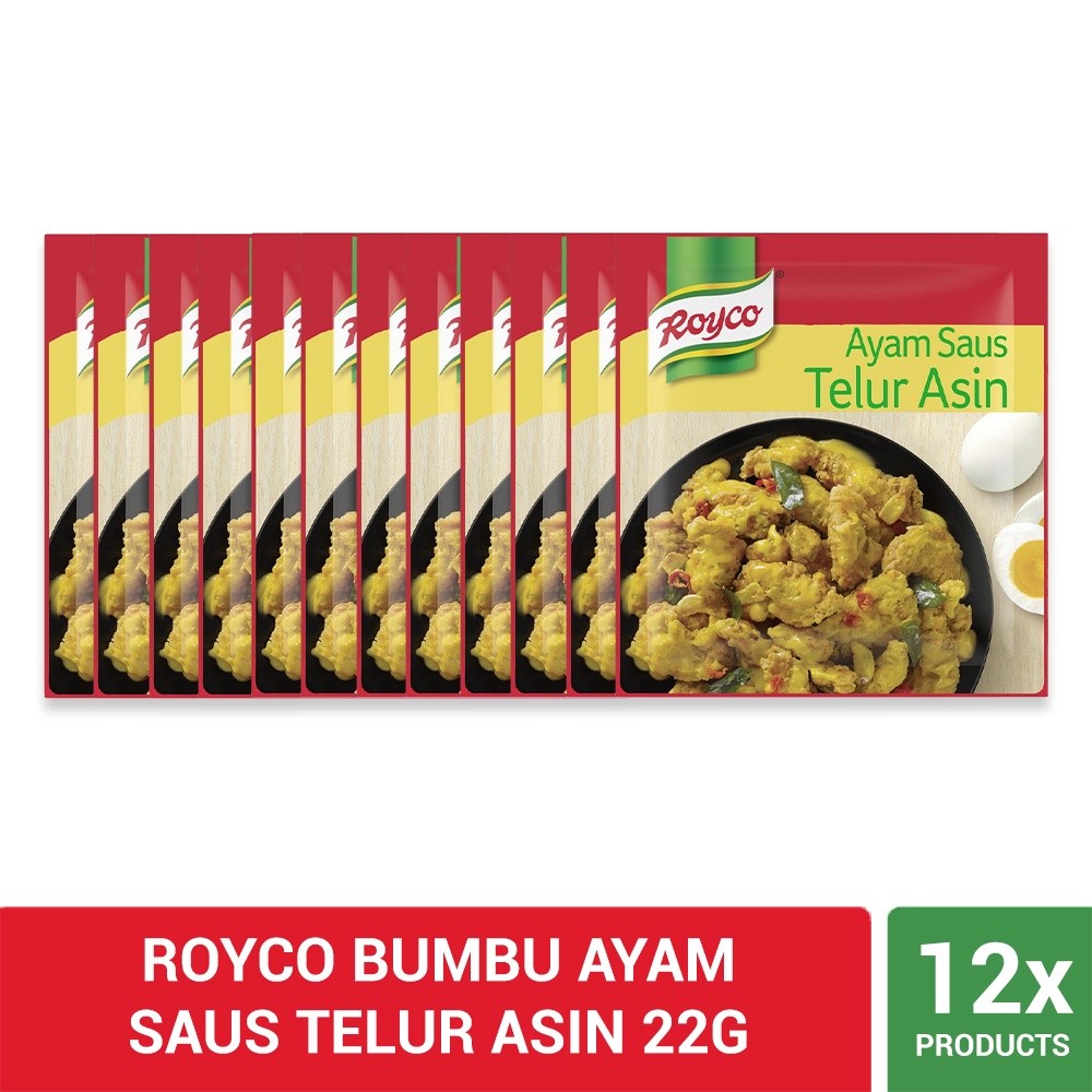 

Royco Bumbu Ayam Saus Telur Asin 22g (Isi 12)