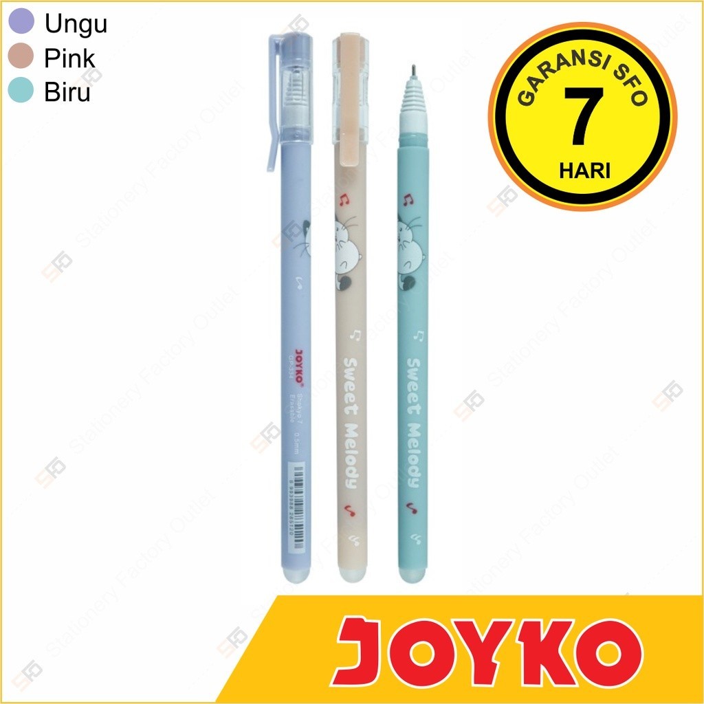 

Pen Gel Erasable Joyko GP 334 - Shokyo 7 Bisa Dihapus - Codeline Stationery