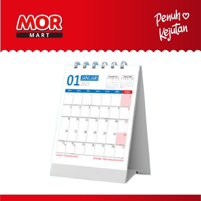 

[NEW] KALENDER 2023 Minimalis Tahun 14 x 15 cm Calendar Desk Small