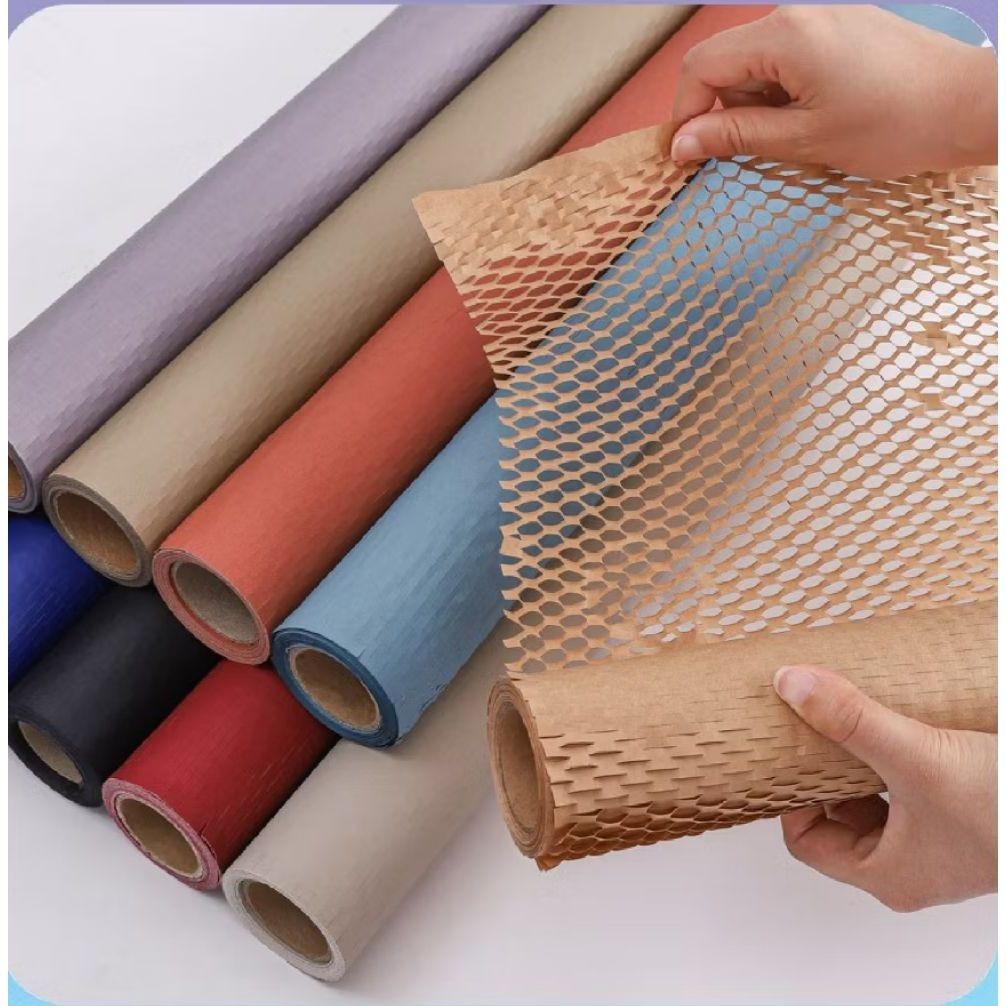 

1ROLL KERTAS BUBBLE WRAPPING/ HONEYCOMB WRAP/HEXCEL WRAP/HONEY COMB FLOWER PAPER WRAP