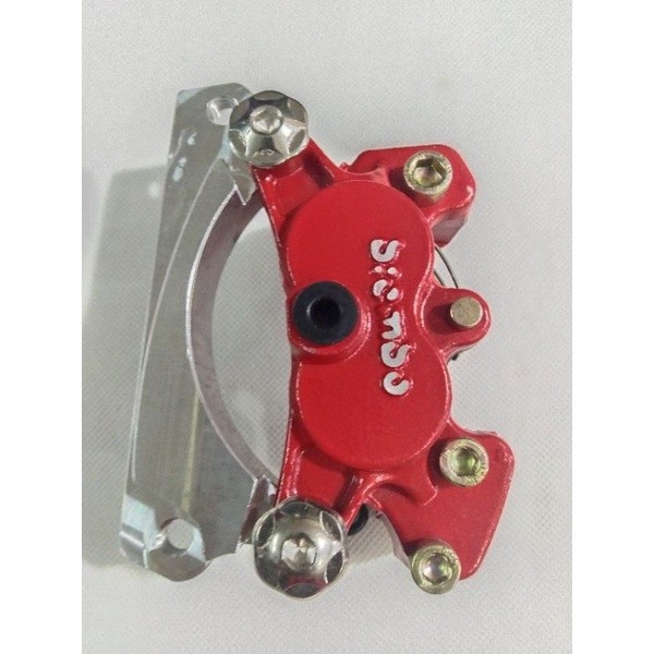paket kaliper Brembo 4p mini plus breket Honda beat Scoopy Vario disc cakam standar plus baut