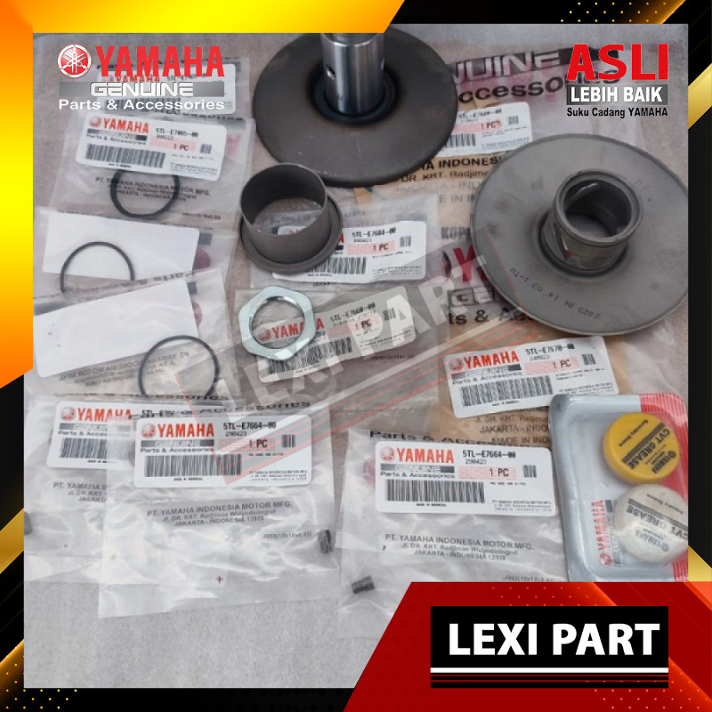 PULLY SET ASSY BELAKANG MIO SPORTY SMILE ORIGINAL ORI YAMAHA