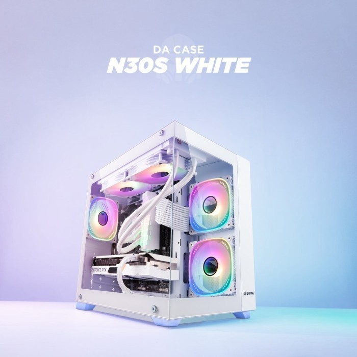 Digital Alliance N30S V2 Casing Komputer M ATX - DA PC Case N30S V2 - Putih