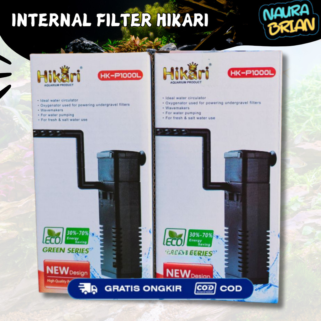 Mesin Filter Aquarium HIKARI Internal Filter Mini Filter HK-P 1000L Akuarium Aquascape Filter Gantun