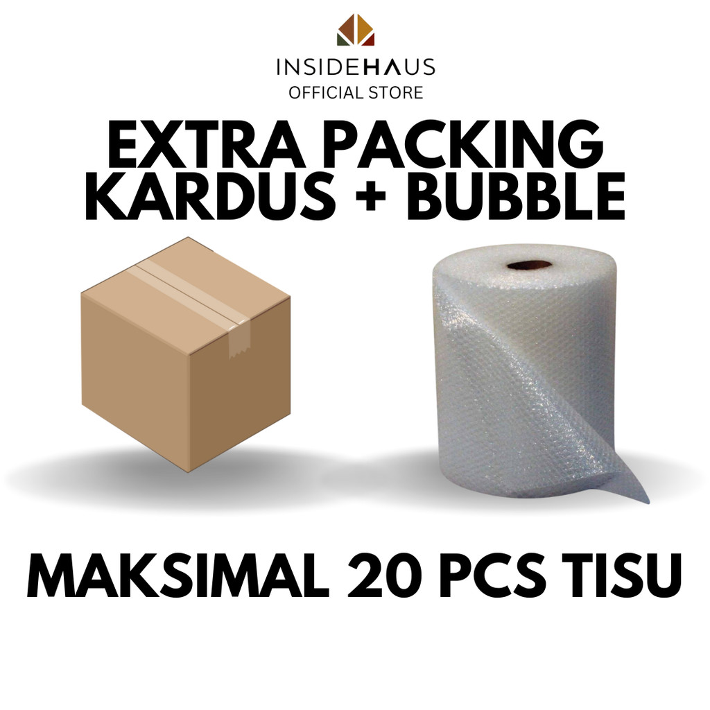 

[EXTRA BUBBLE + KARDUS] Packing Tambahan Untuk Maksimal 20 Pack Tissue