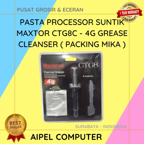 CTG8C4 | Pasta Processor Suntik MAXTOR CTG8C - 4G Grease Cleanser ( Packing Mika )