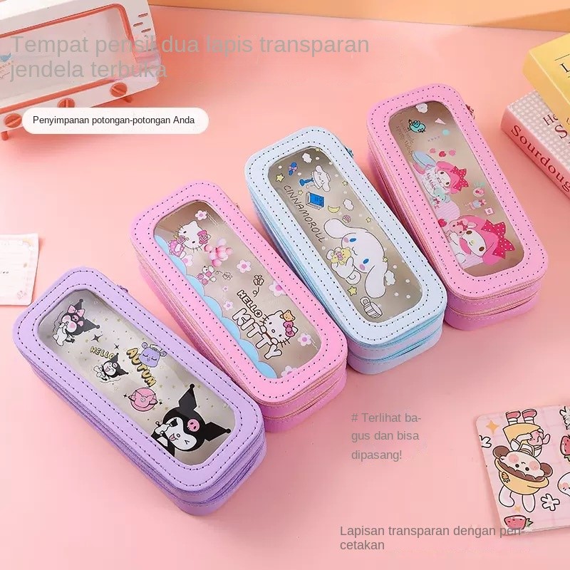 

KOTAK PENSIL PENA 2 LAYER/TINGKAT TEMPAT PENSIL ALAT TULIS ANAK WATERPROOF INPORT