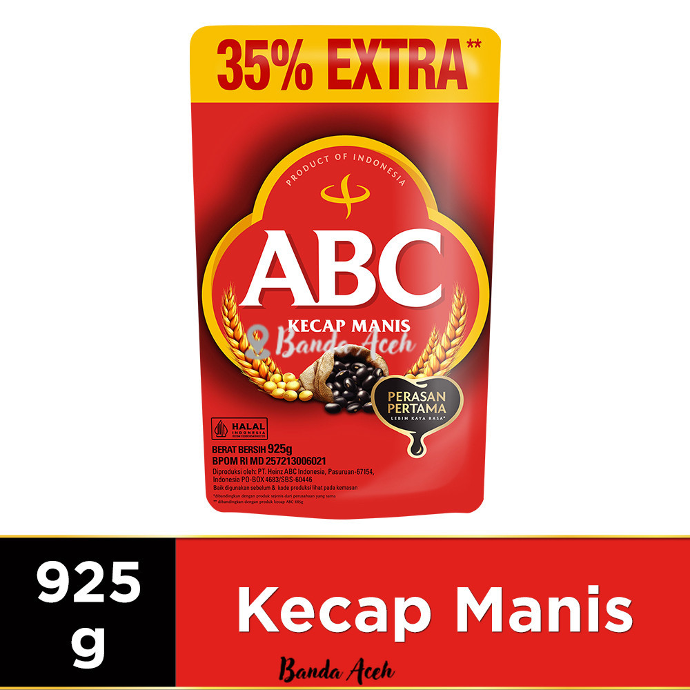 

(Aceh) ABC Kecap Manis 925 gr (700ML + 225ML/ 35%)