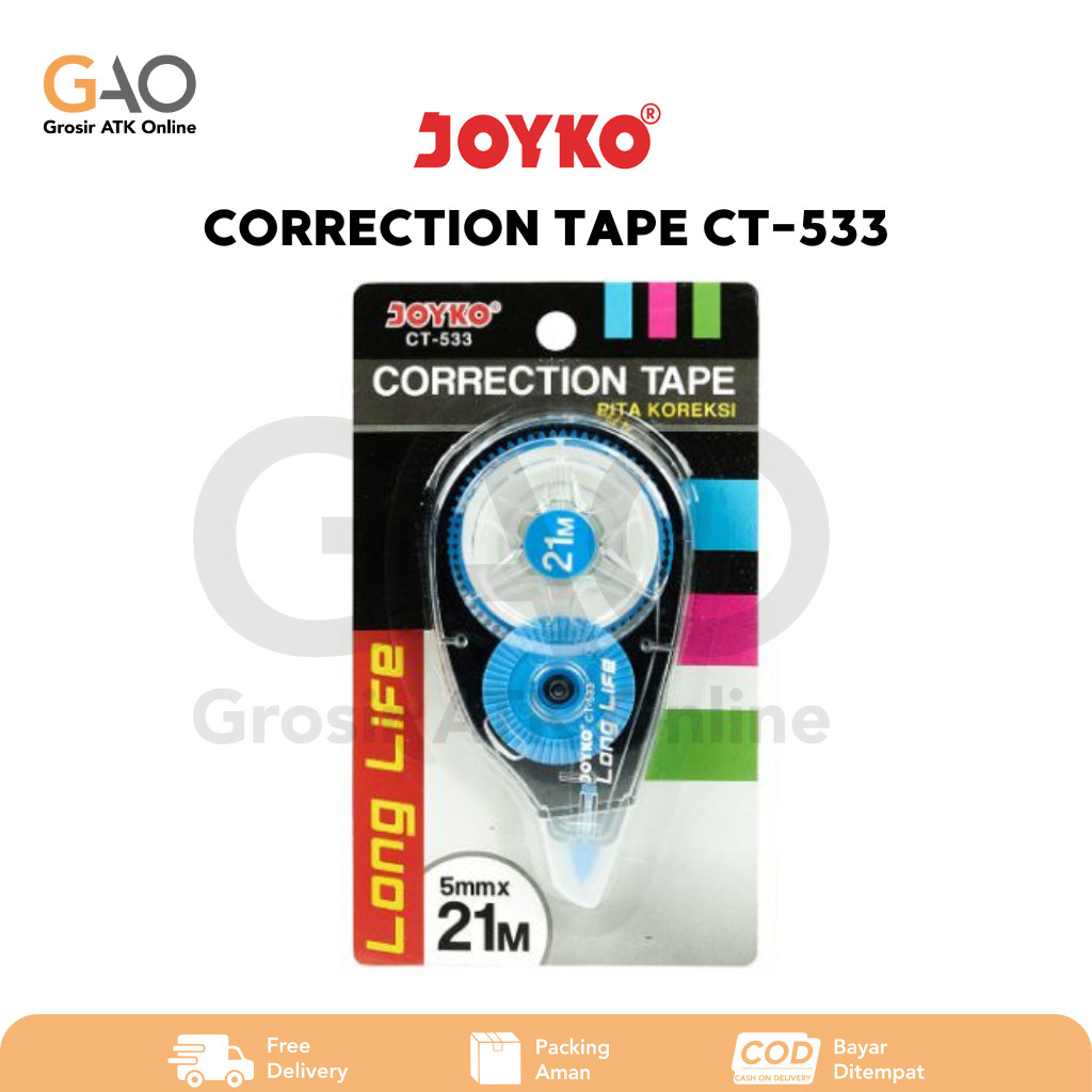 

Correction Tape Pita Koreksi Joyko 21M CT-533