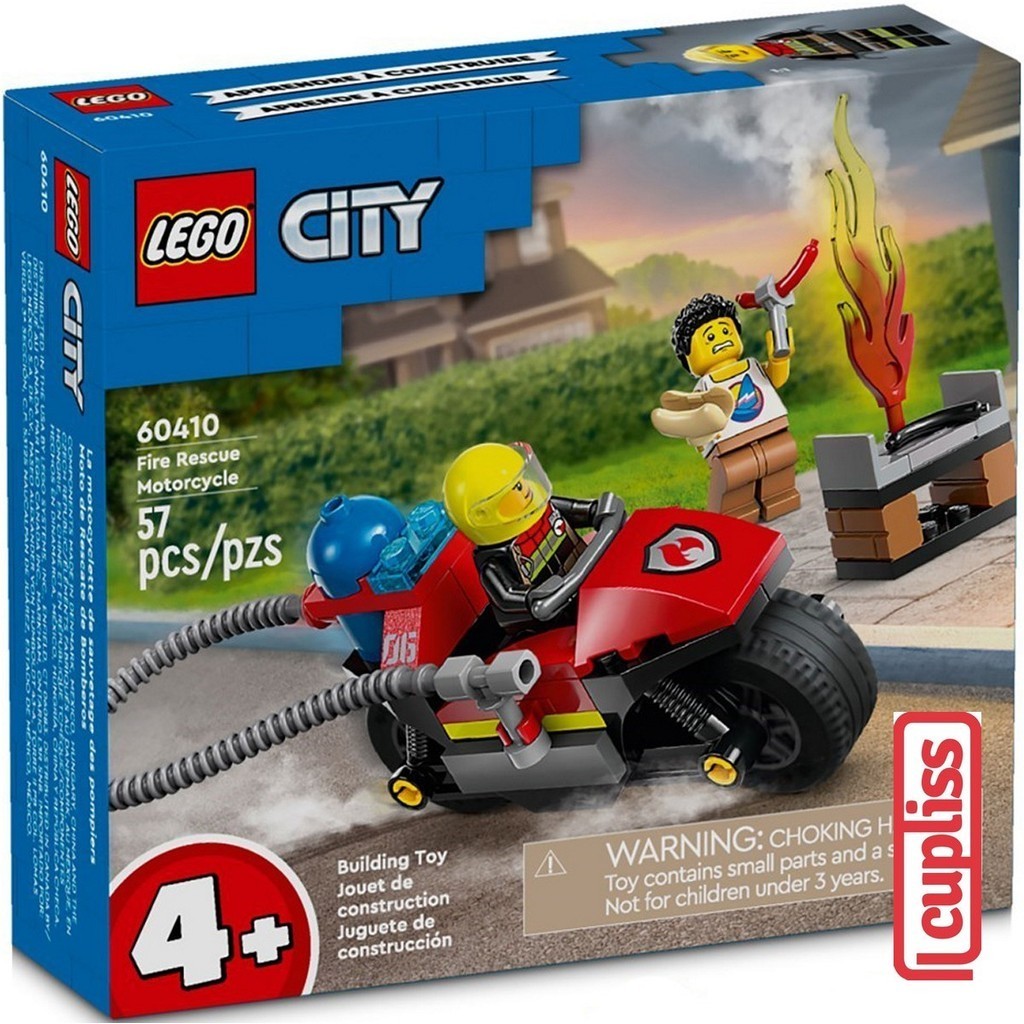 Mainan Lego City 60410 Sepeda Motor Pemadam Kebakaran 57 Pcs