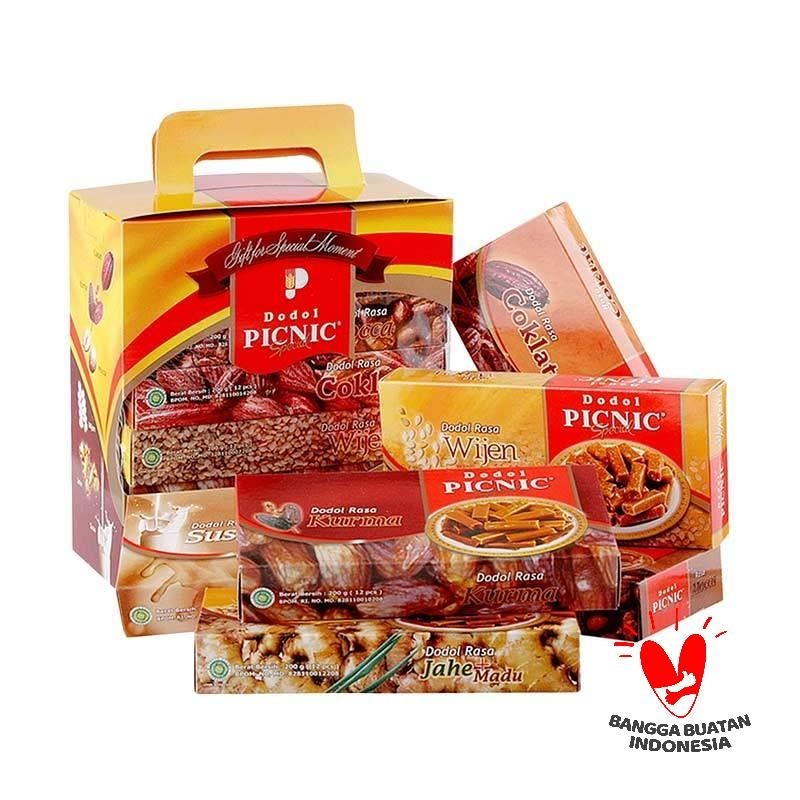 

Dodol PICNIC Special Gift Paket ISi 6 Aneka Rasa - JSF