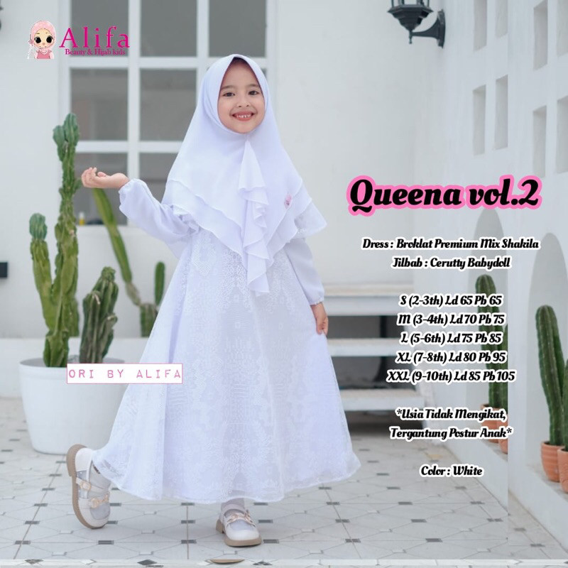 (( KIDS STORE SOLO )) QUEENA / QUEENA VOL.2 KIDS DRESS (Gamis Anak) by Alifa