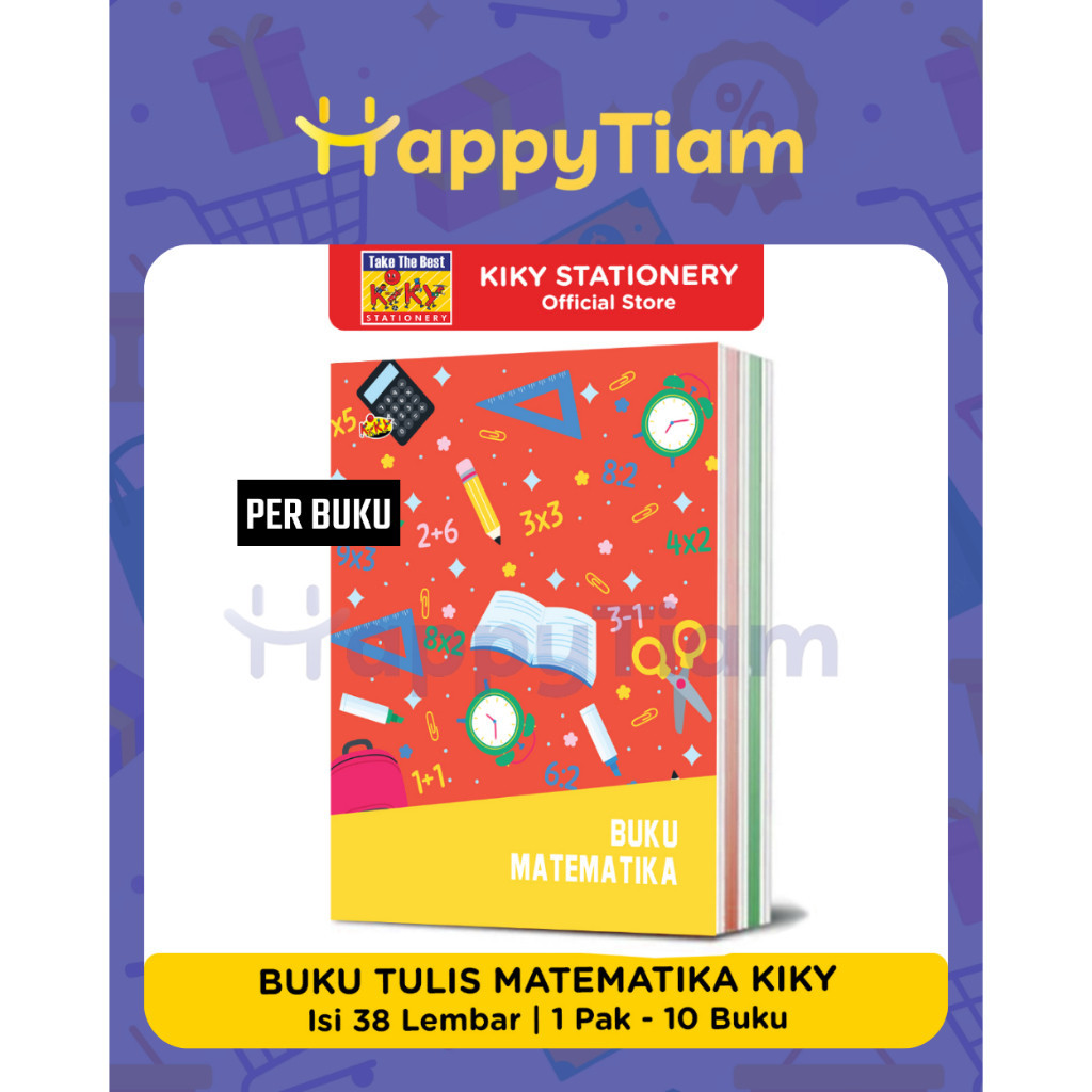 

KIKY BUKU TULIS KOTAK KECIL MATEMATIKA 38 LEMBAR 1 Pcs MTK BERHITUNG