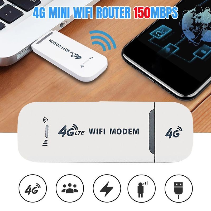 Modem WIFI 4g All Operator 150 Mbps Modem Mifi 4G LTE Modem WIFI Travel USB Mobile WIFI Support 10 Devices MODEM Wingle WIFI USB-Win