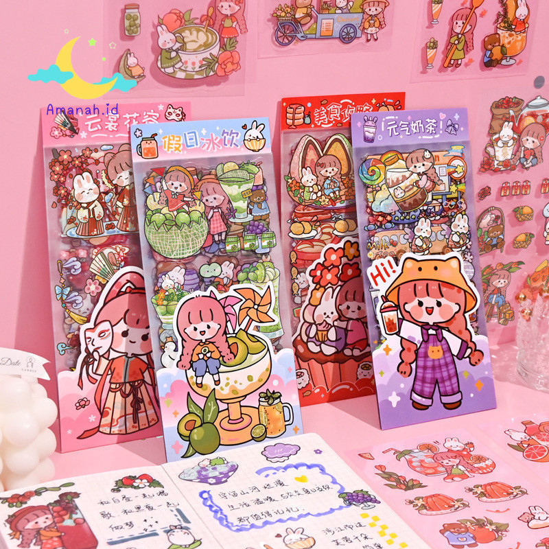 

Amanah.id - Stiker Pet Aesthetic Motif Buah Cute / Stiker Buah 10 Lembar / Stiker Viral