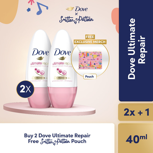 Buy 2 Dove Ultimate Repair Free Exclusive Pouch by Smitten By Pattern