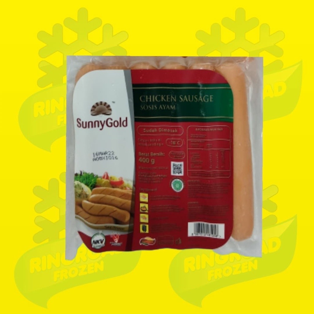 

SUNNYGOLD CHICKEN SAUSAGE 400 GR - Sosis Ayam