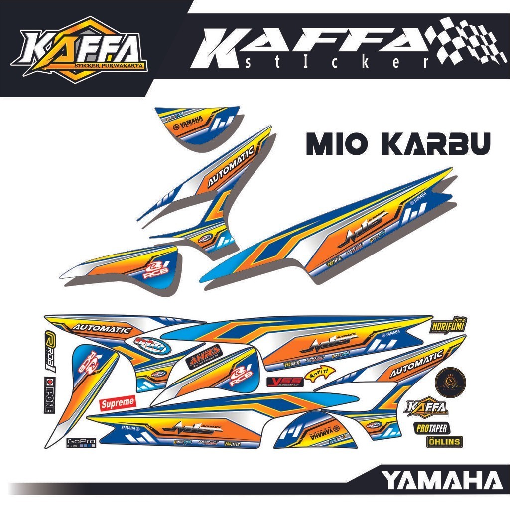 LIS VARIASI Stiker Mio Sporty striping mio smile striping mio smile mio thailand stiker mio sporty v