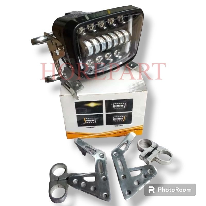 Lampu LED RX King-Lampu Oval Kotak Set batok komplit-lampu led16 mata rx king oval kotak set batok r