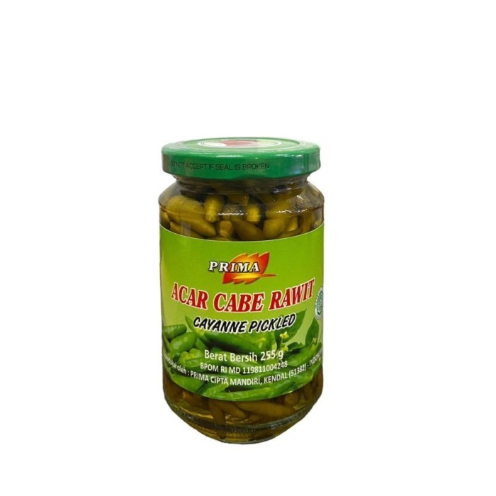

PRIMA Acar Cabe Rawit 255 gr - Cayanne Pickled
