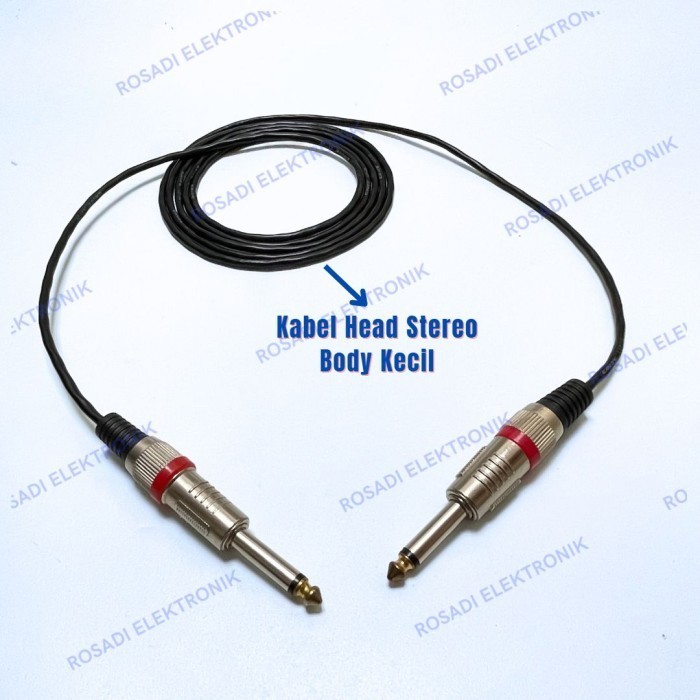 Agen akai mono to akai mono 3.5mm kabel mic bodi kecil - 0.5 METER