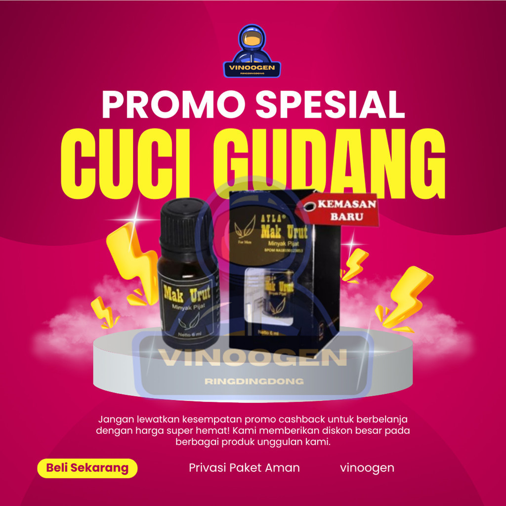 MAK URUT- PEMBESAR MR. P /AMPUH /TERBUKTI ORIGINAL 100% Pria