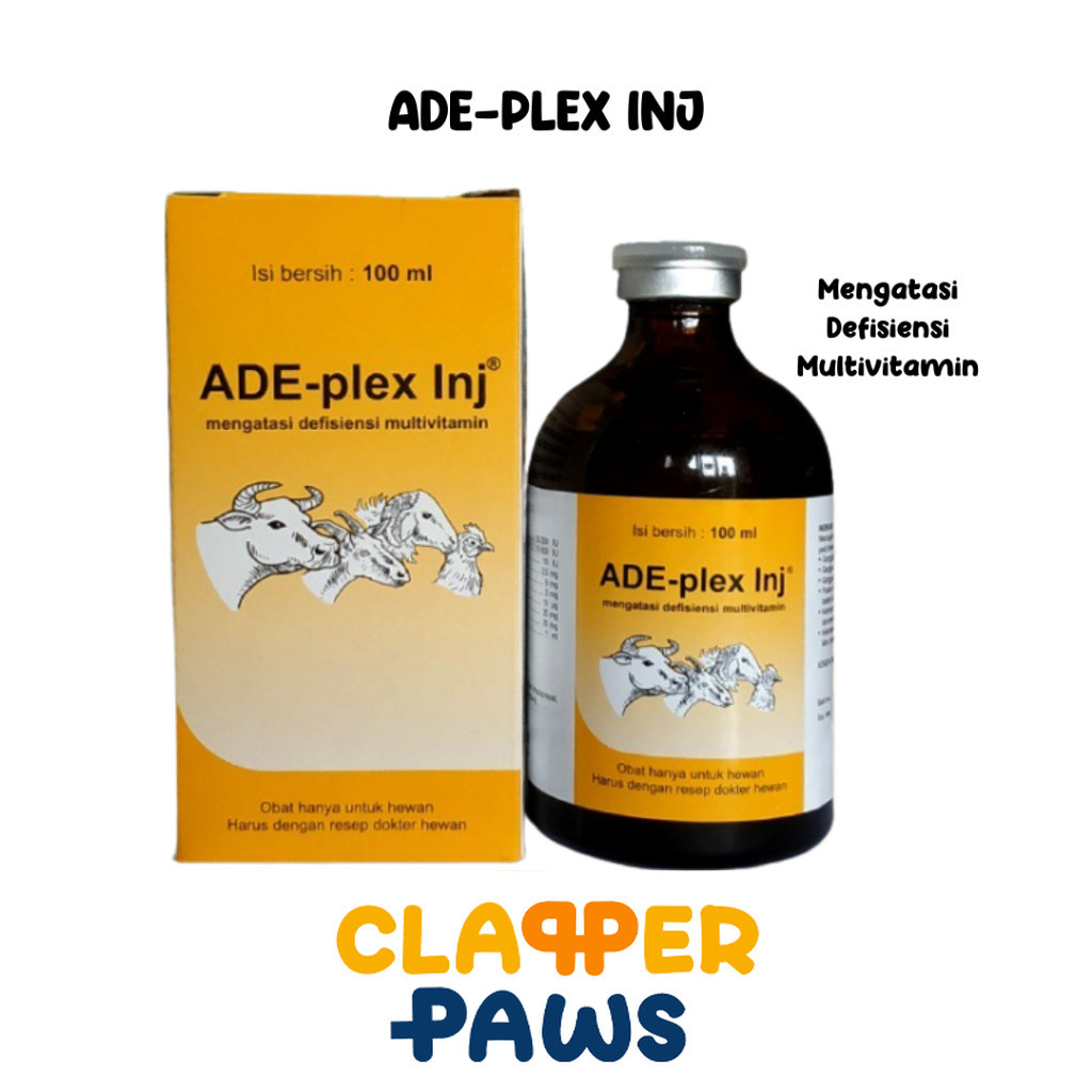 ADE-plex Inj 100ml - Vitamin Defisiensi Sapi Kambing Domba Ayam Medion